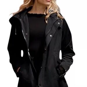 Kristen Blake Black Trench Coat